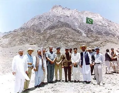 Pakistani scientists at a programme site